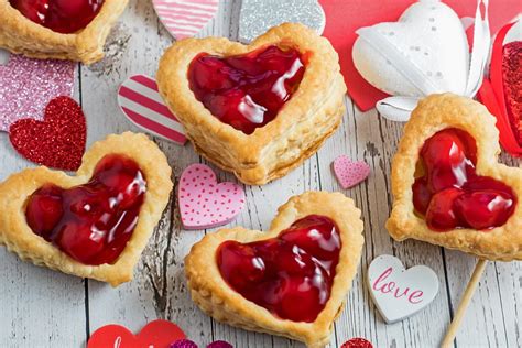 valentine's day inspired puff pastries